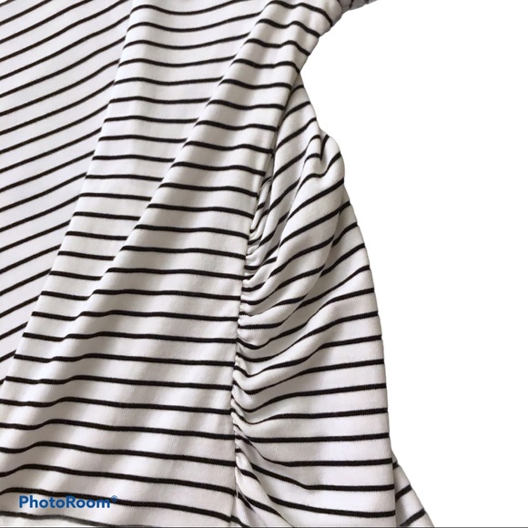 White House Black Market Striped Cold Shoulder Sm - Picture 3 of 5